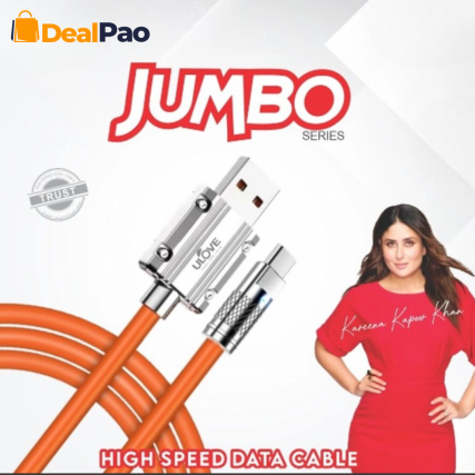 Ulove Jumbo Series 120W High-Speed Data Cable | Micro V8